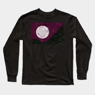 "Flying Free Moon" art design products Long Sleeve T-Shirt